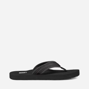 Teva Mush II Canvas Herren Flip Flops Schwarz (Österreich)